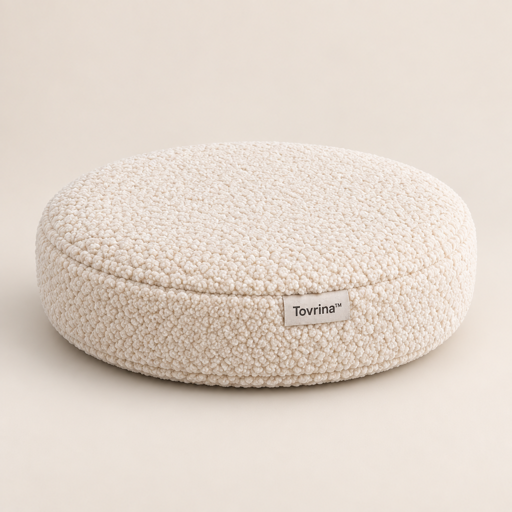 Tovrina™ Faux-Wool Round Seat Cushion image 01