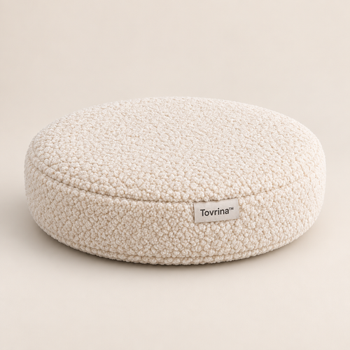 Tovrina™ Faux-Wool Round Seat Cushion image 01
